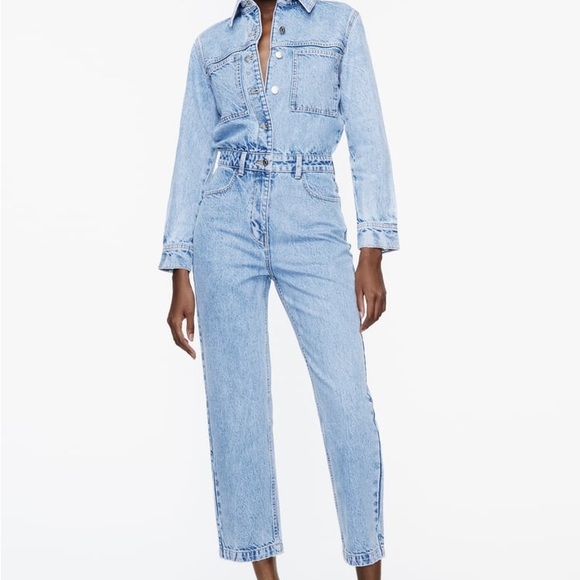 Denim Jumpsuit - Picture 2 of 9